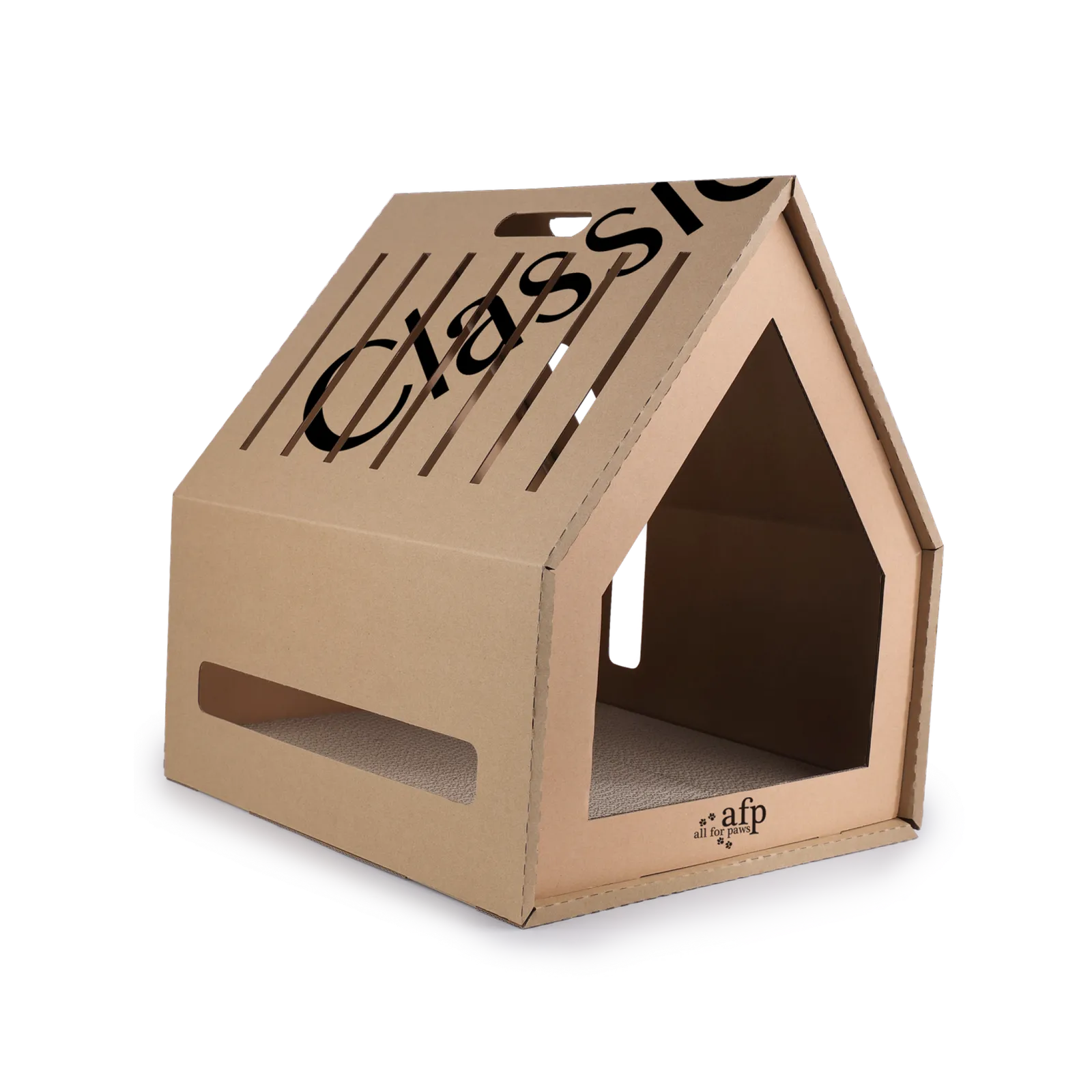 ALL FOR PAWS Classic Comfort Home Sweet Home Cardboard Hideaway ...